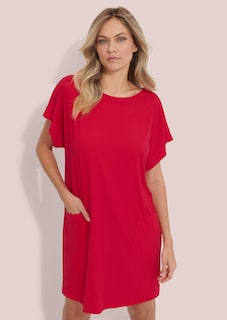 Legeres Strandkleid aus glatter Funktionsware thumbnail 1