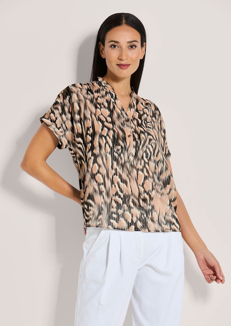 Kurzärmelige Bluse zum Schlüpfen