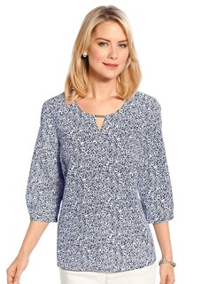 Blouse zonder sluiting en met elegante print thumbnail 1