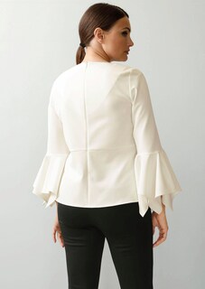 Bluse mit Volant am Ärmelabschluss thumbnail 3