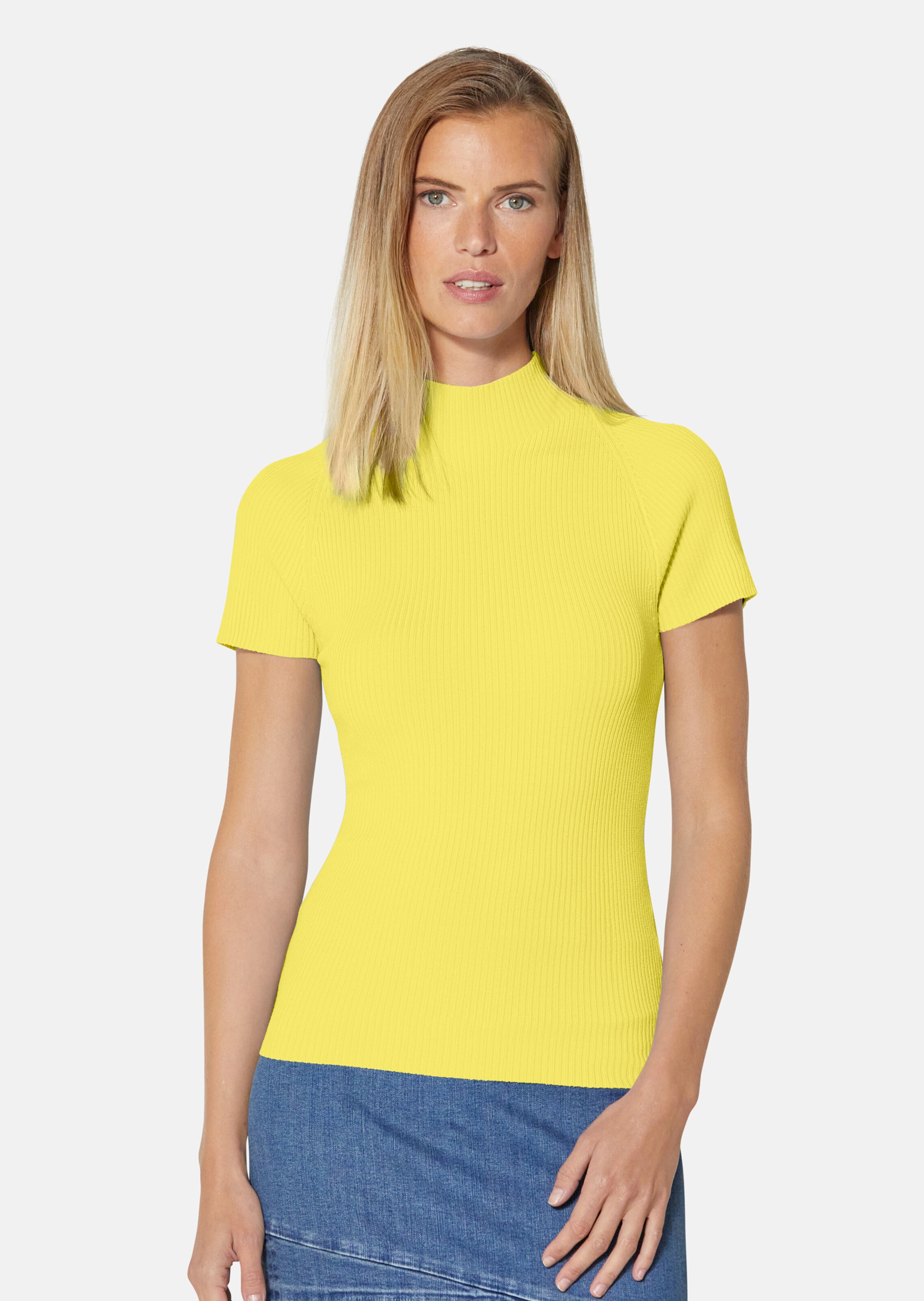 Pull en maille manches courtes