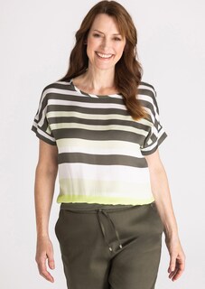 Blusenshirt mit Blockstreifen thumbnail 1