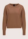 Korte oversized trui met kasjmier thumbnail 6