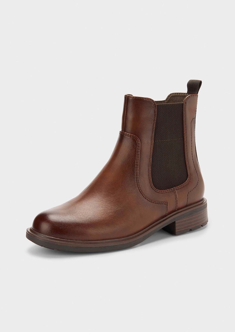 Bottines Chelsea avec fermeture zippée.