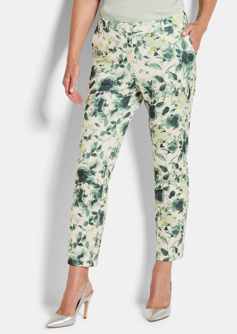 Smalle broek LOUISA van scuba-jersey