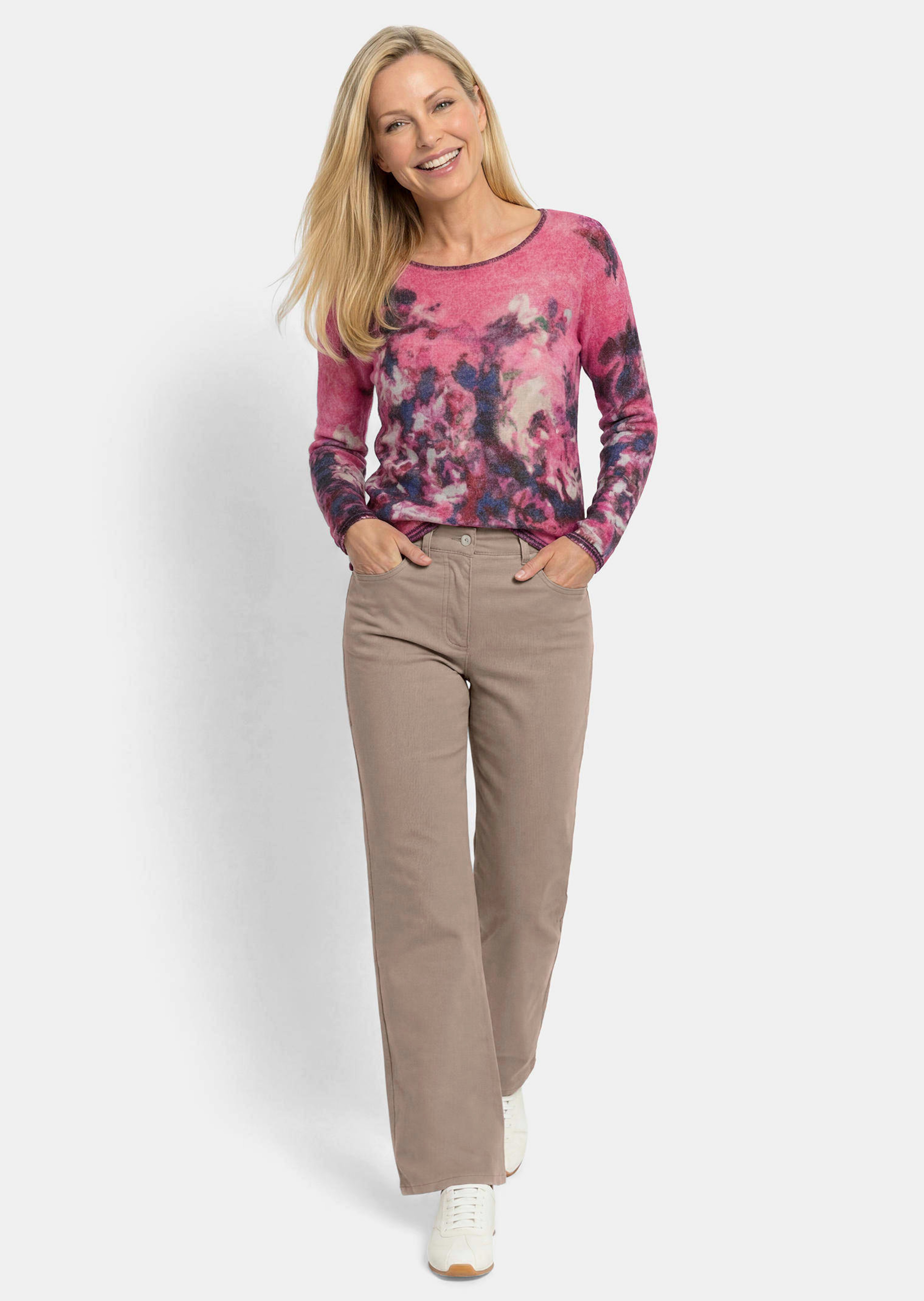 Weite Jeans VERA aus Stretch-Denim