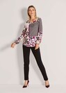Bluse mit Blumenprint und Bordüre thumbnail 2