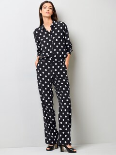 Bluse mit modischem Punkteprint thumbnail 4
