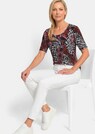 Shirt van viscose met een abstract bontmotief thumbnail 4