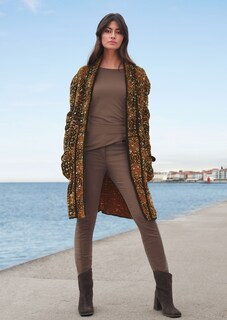 Wildleder-Stiefelette mit Blockabsatz thumbnail 2