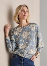 Kaschmirpullover mit Allover-Blütenprint thumbnail 7