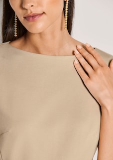 Kokerjurk met boothals en korte mouwen thumbnail 5