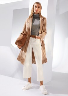 Doubleface-Mantel mit Fransen thumbnail 2