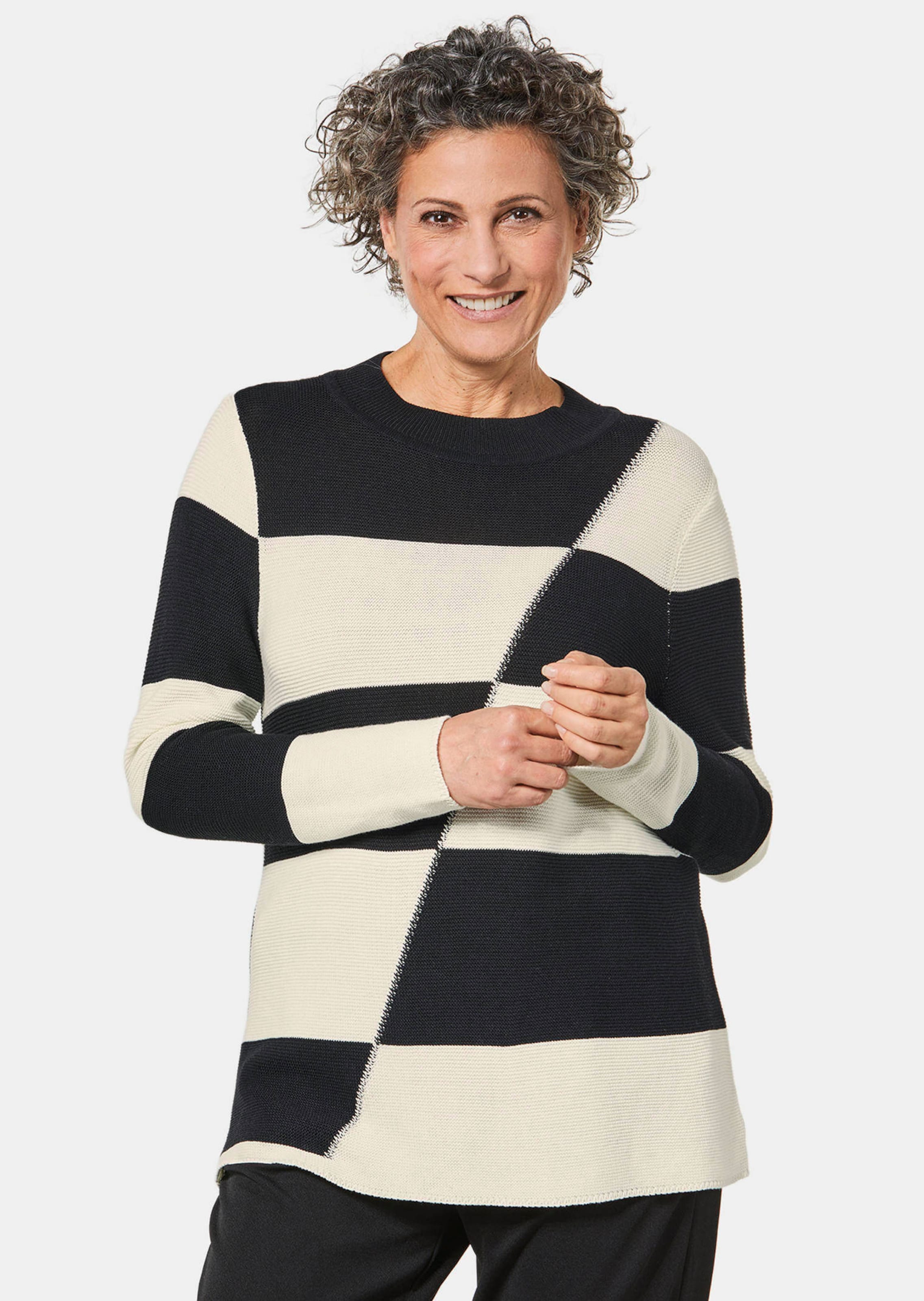 Attraktiver Intarsienpullover