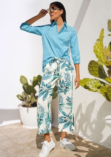 Culotte mit Unikat-Print und Bindegürtel thumbnail 7