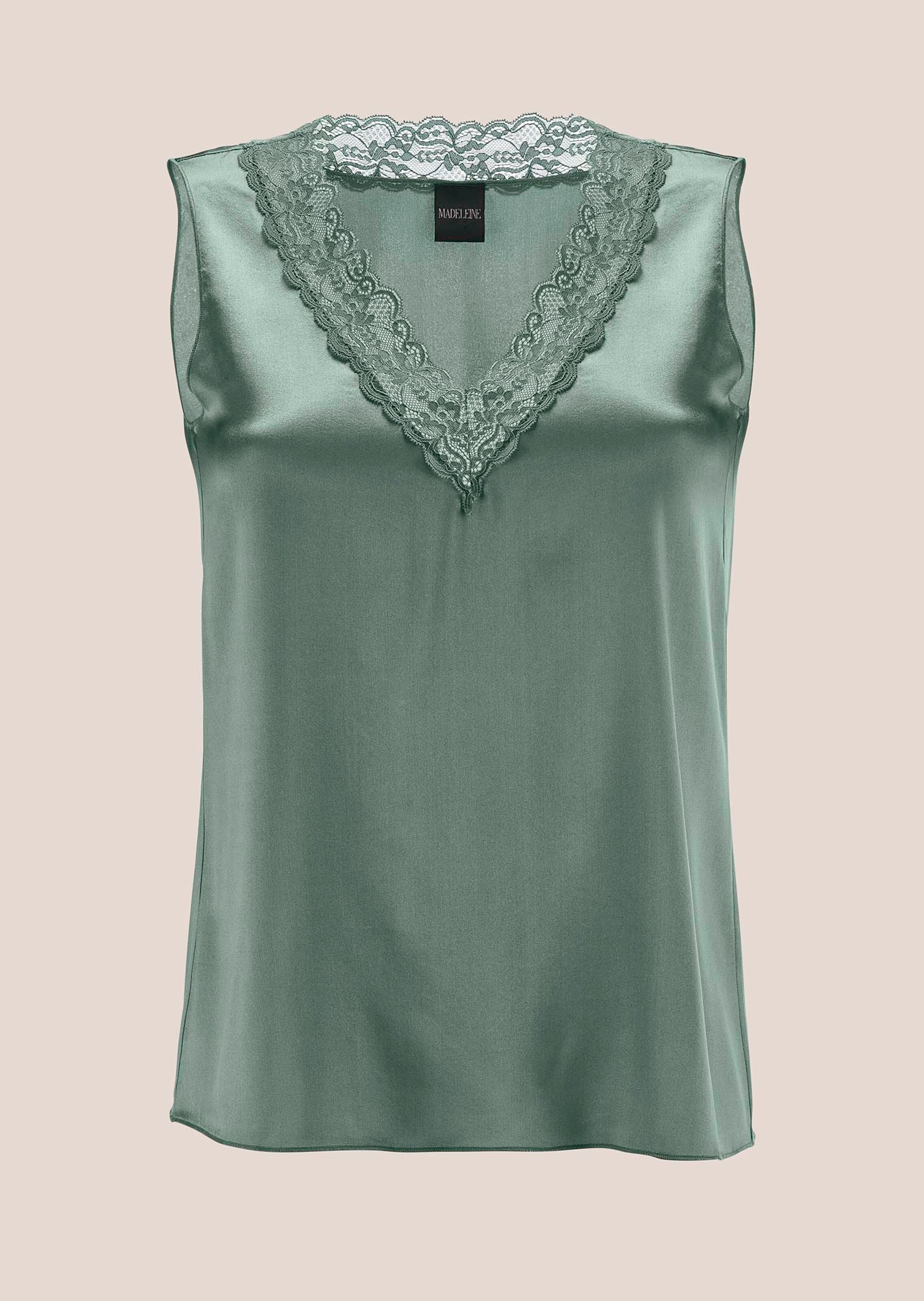 Top. Stretch de soie