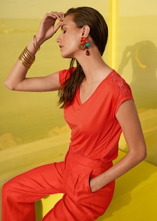 Rundhals-Shirt mit Stickerei thumbnail 7