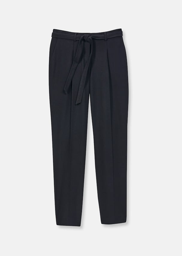 Ankle-length pleated trousers 5