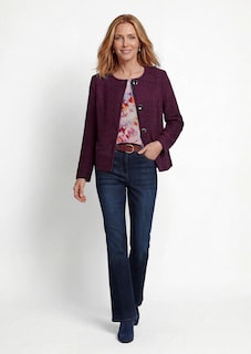 Blazer féminin à l'aspect bouclette thumbnail 2