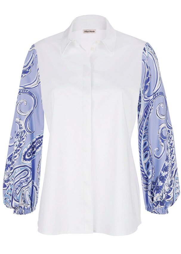 Bluse mit Hemdkragen 3