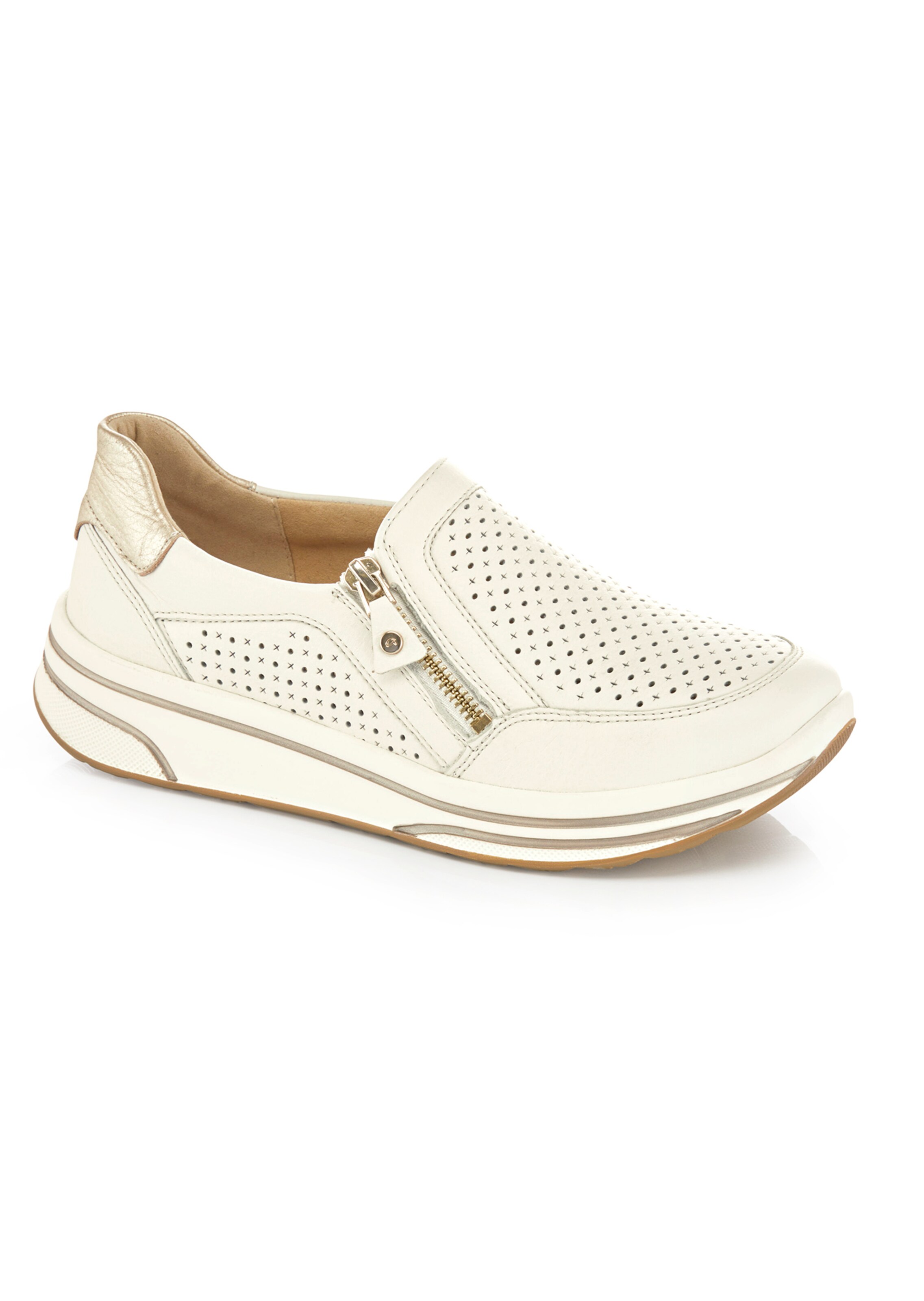 Slippers - crème / couleur or - Gr. 44 de Goldner Fashion