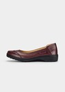 Ballerines en cuir avec surpiqûres décoratives matelassées thumbnail 4