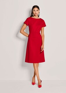 Kokerjurk met boothals en korte mouwen thumbnail 2