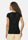 figurbetonter Kurzarm-Pullover mit Struktur-Muster thumbnail 3