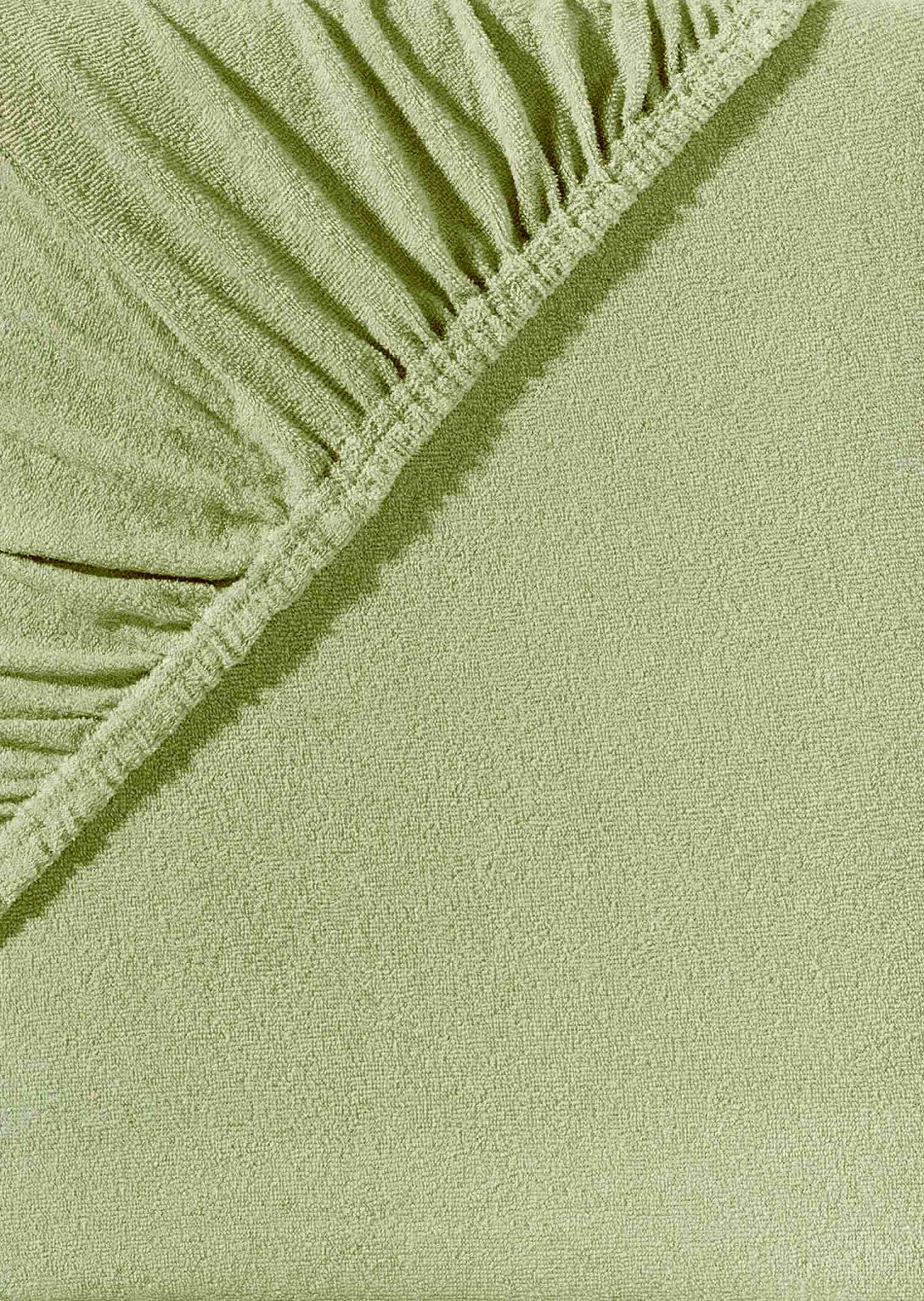Drap-housse 180 x 200 cm vert tilleul