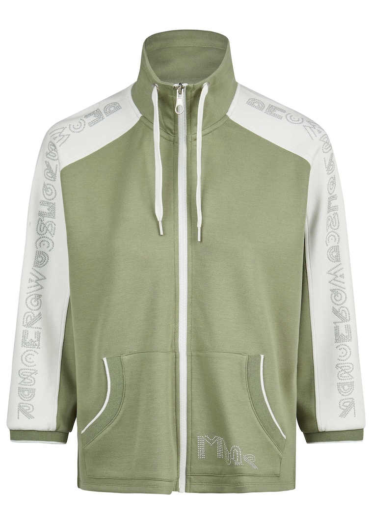 Sweatjacke mit Schriftzug an den Ärmeln