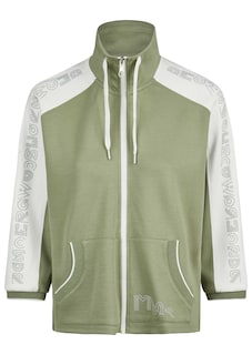 Sweatjacke mit Schriftzug an den Ärmeln thumbnail 6