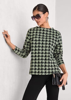 Sweatshirt im Hahnentritt-Design thumbnail 1