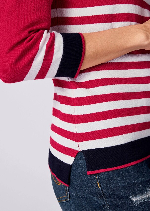 Pullover mit Streifendessin 4