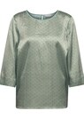 Modische Satinbluse mit brillanten Alloverdruck thumbnail 1