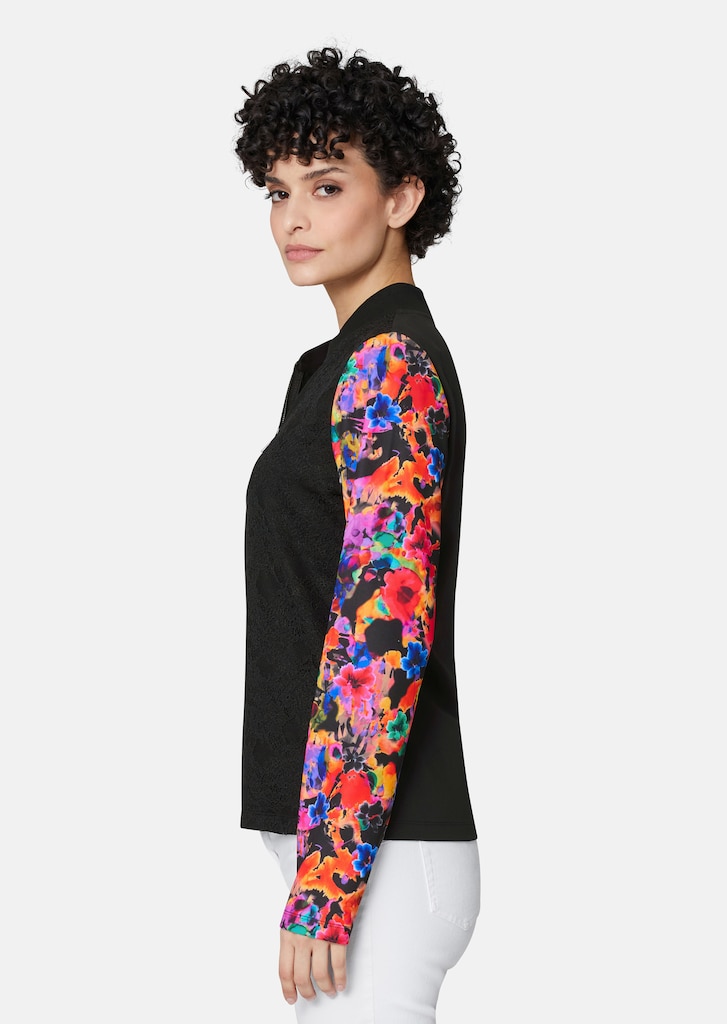 Jacket with trendy floral sleeves 3
