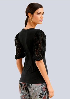 Shirt mit Spitzenärmel in Ballonform thumbnail 2