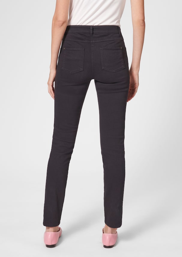 Stretch skinny fit jeans with decorative side trim 2