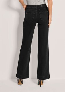 Bequeme Wide-Leg-Jeans aus Powerstretch thumbnail 3