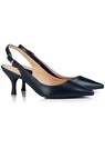 Leder-Slingpumps mit verstellbaren Fersenriemchen thumbnail 1