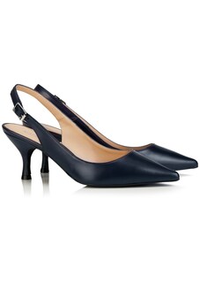 Leder-Slingpumps mit verstellbaren Fersenriemchen thumbnail 1