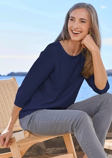 Pullover aus Baumwolle mit 3/4-Ärmeln thumbnail 7