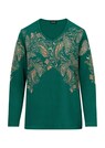 Shirt met lange mouwen en geplaatste paisleyprint thumbnail 6