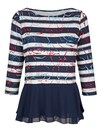 Shirt mit Chiffon am Saum thumbnail 6