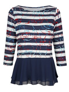 Shirt mit Chiffon am Saum thumbnail 6