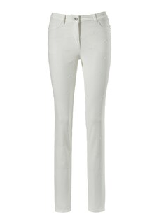 Schlanke Jeans mit Sternchen-Stickerei thumbnail 1