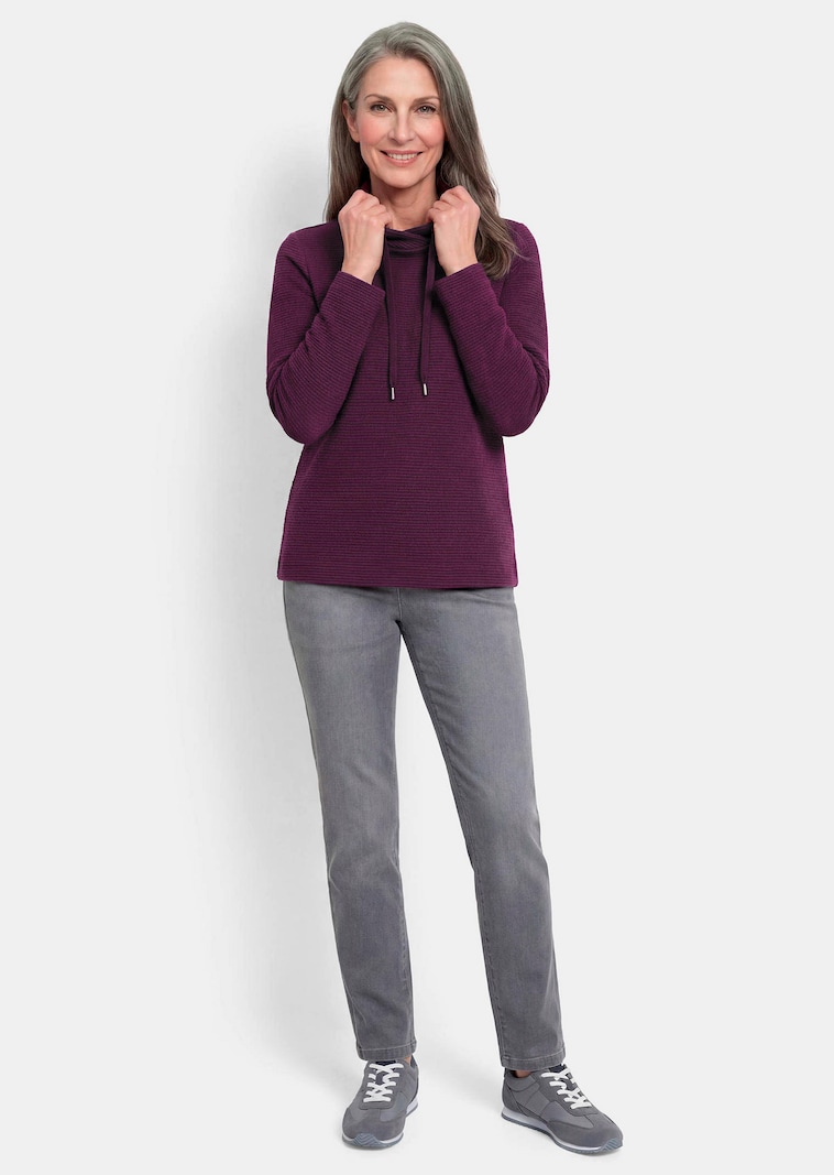 Sweatshirt mit Kordeln