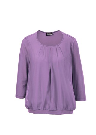 lilas Élégant T-shirt aspect chemisier
