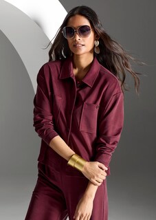 Oversize Hemdbluse mit aufgesetzten Taschen thumbnail 1