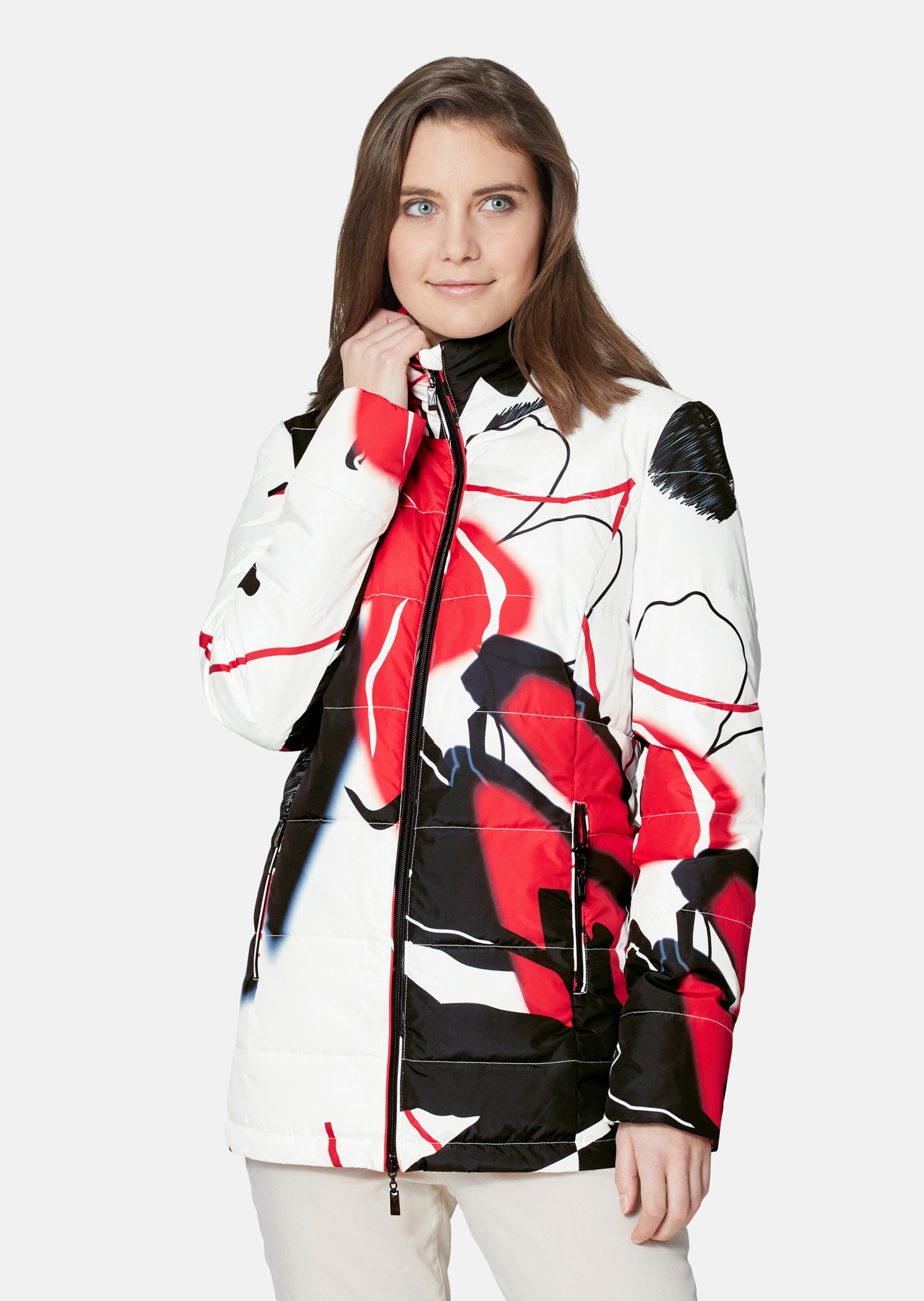 Steppjacke mit coolem Digital-Print