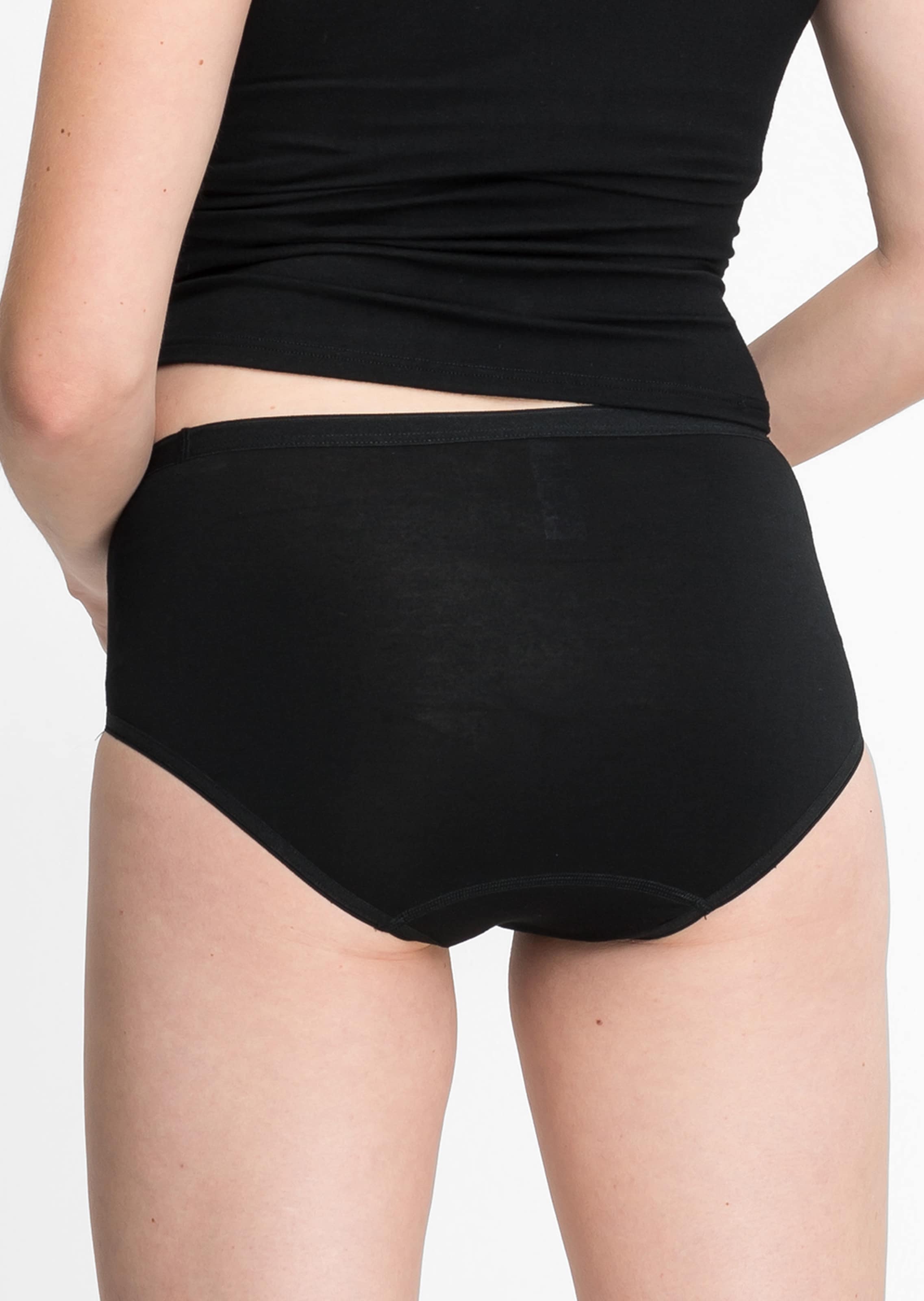 Slip en fibre de bambou - noir - Gr. 46 de Goldner Fashion